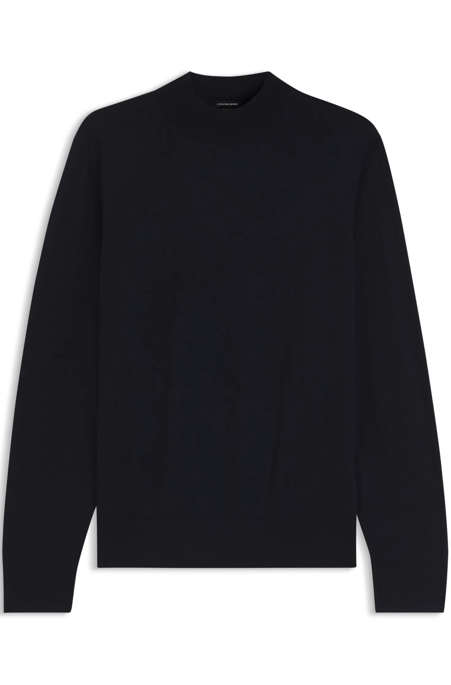 Pullover aus extrafeiner Merinowolle mit Stehkragen