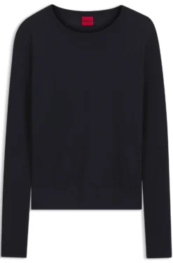 Pullover aus extrafeiner Merinowolle mit Rundhalsausschnitt