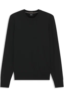 Pullover aus Merinowolle mit Logo-Stickerei