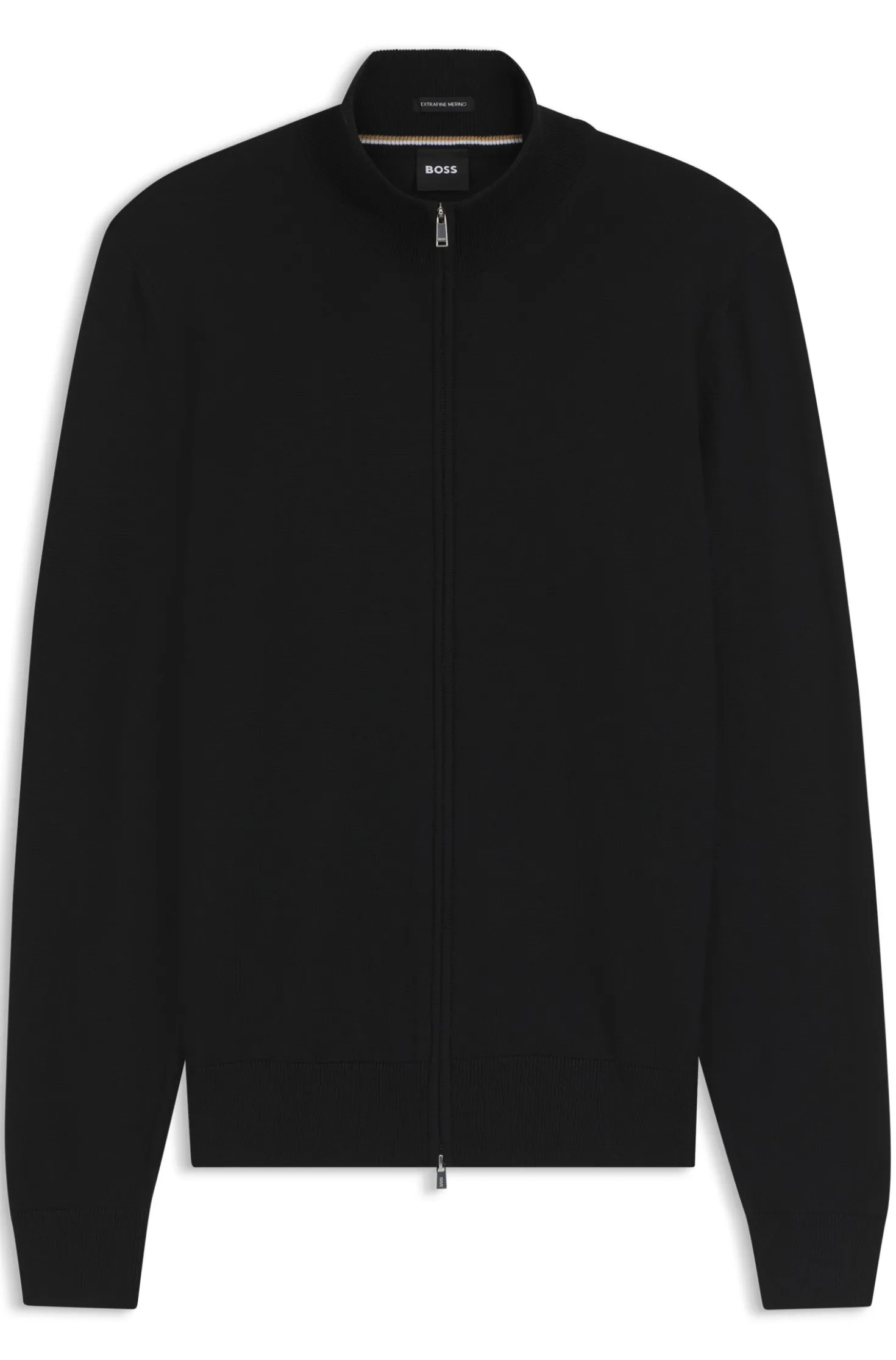 Pullover aus Merinowolle mit Reißverschluss