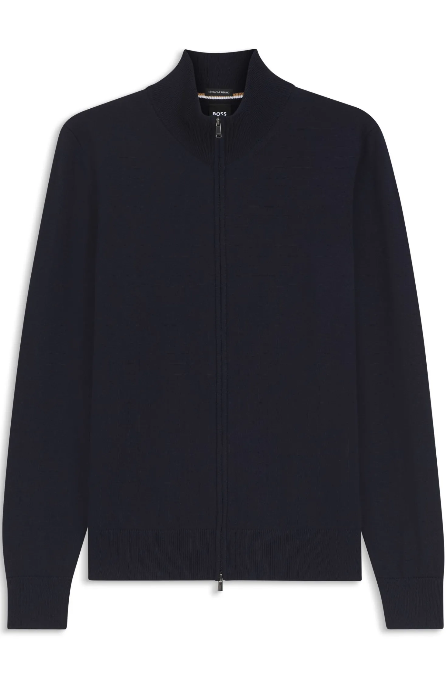 Pullover aus Merinowolle mit Reißverschluss