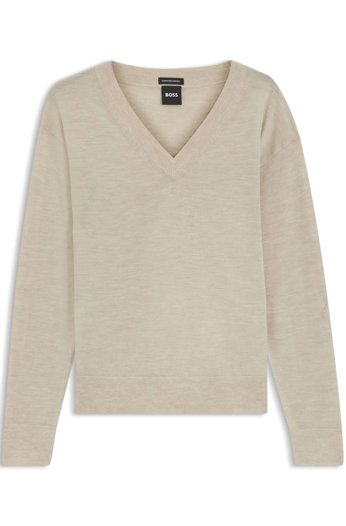 Pullover aus Merinowolle mit V-Ausschnitt