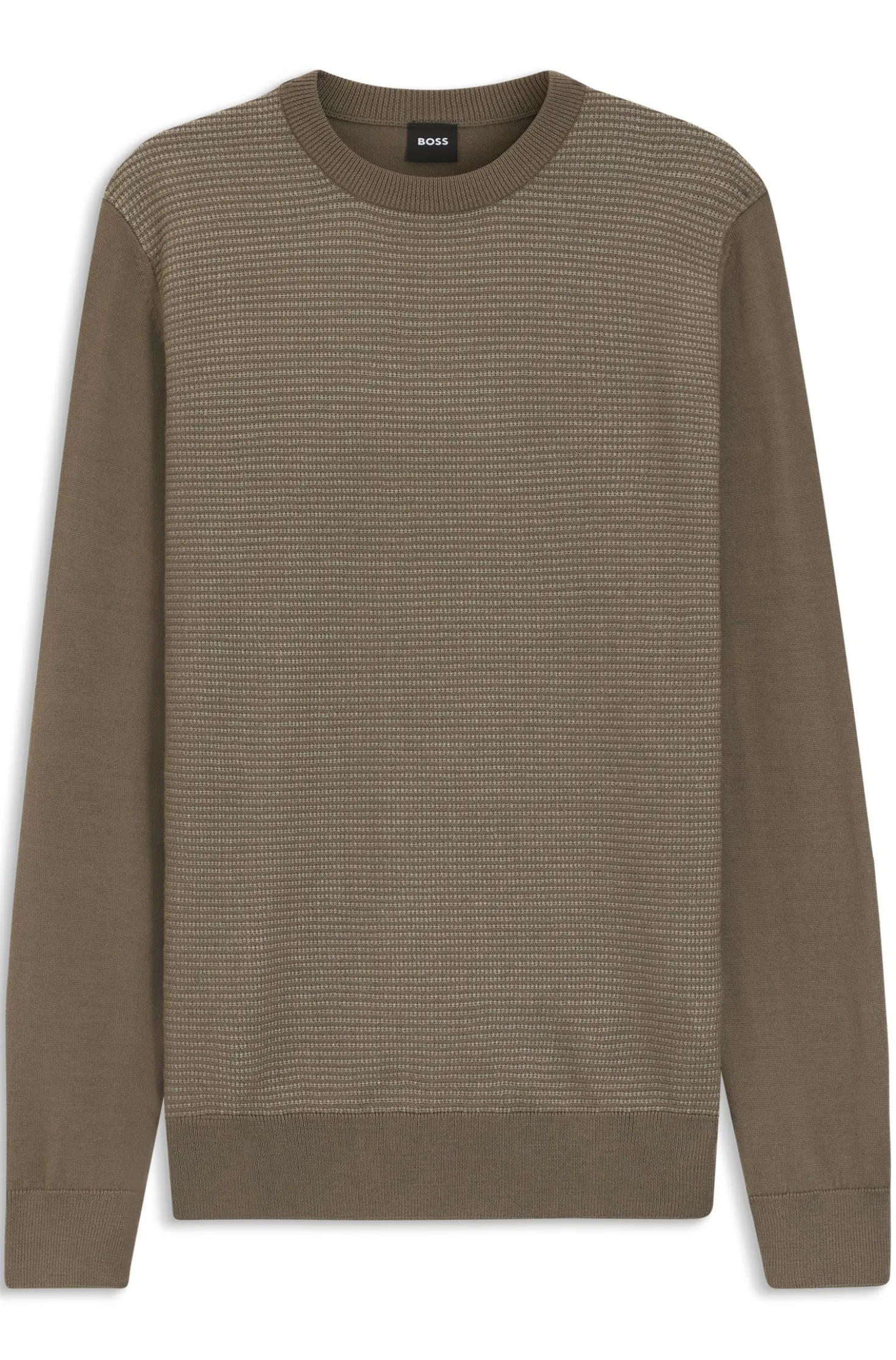 Pullover aus Schurwoll-Mix mit verschiedenen Strukturen
