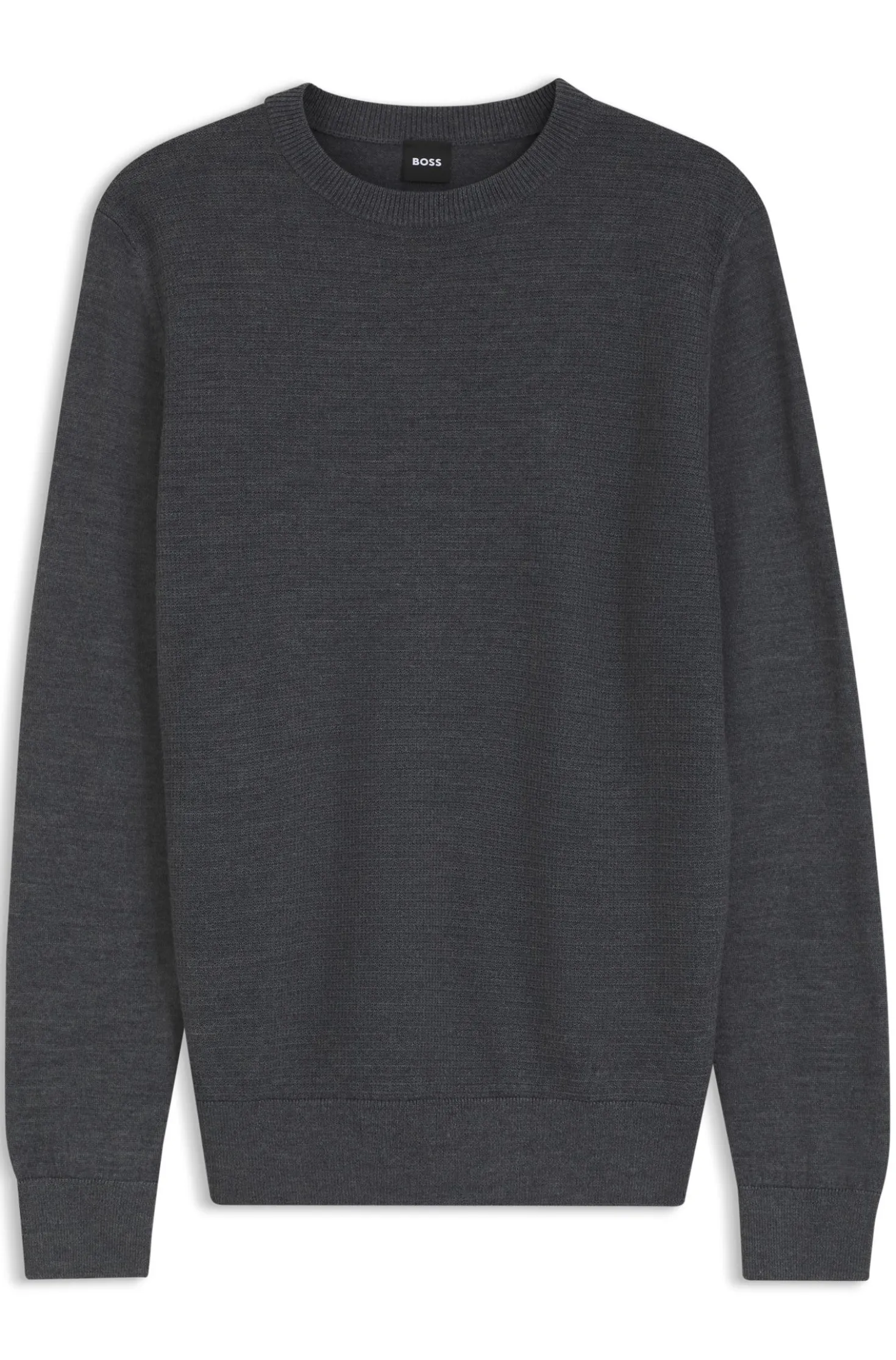 Pullover aus Schurwoll-Mix mit verschiedenen Strukturen