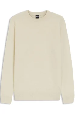 Pullover aus Schurwoll-Mix mit verschiedenen Strukturen