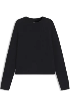 Pullover aus Stretch-Garnen mit Rundhalsausschnitt