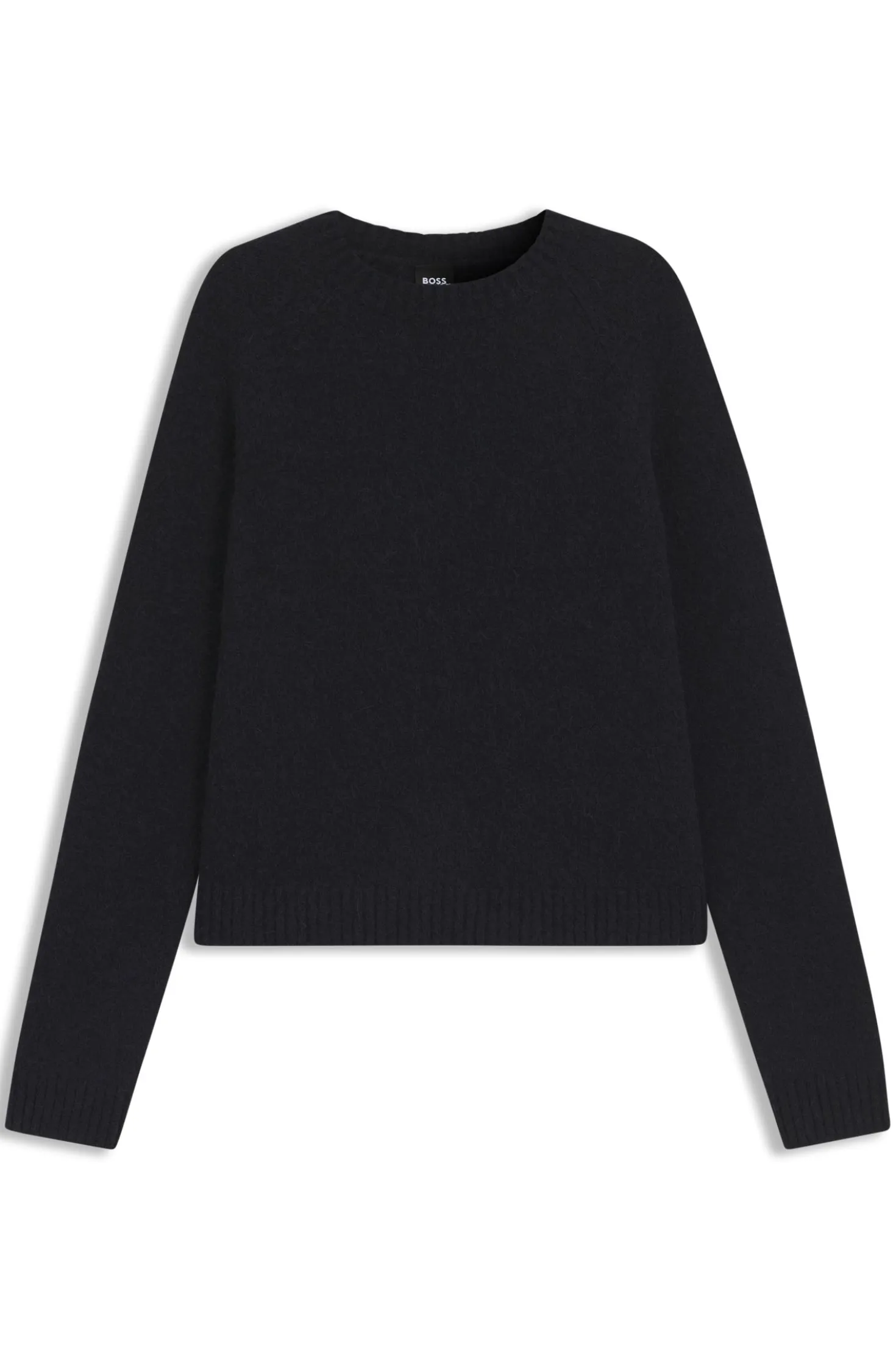 Pullover aus Stretch-Garnen mit Rundhalsausschnitt