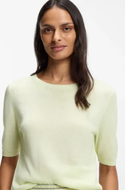 Pullover aus Strick mit Logo-Stickerei