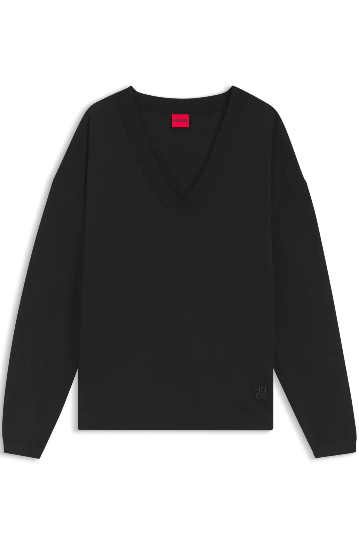Pullover aus Woll-Mix mit Kaschmir und V-Ausschnitt