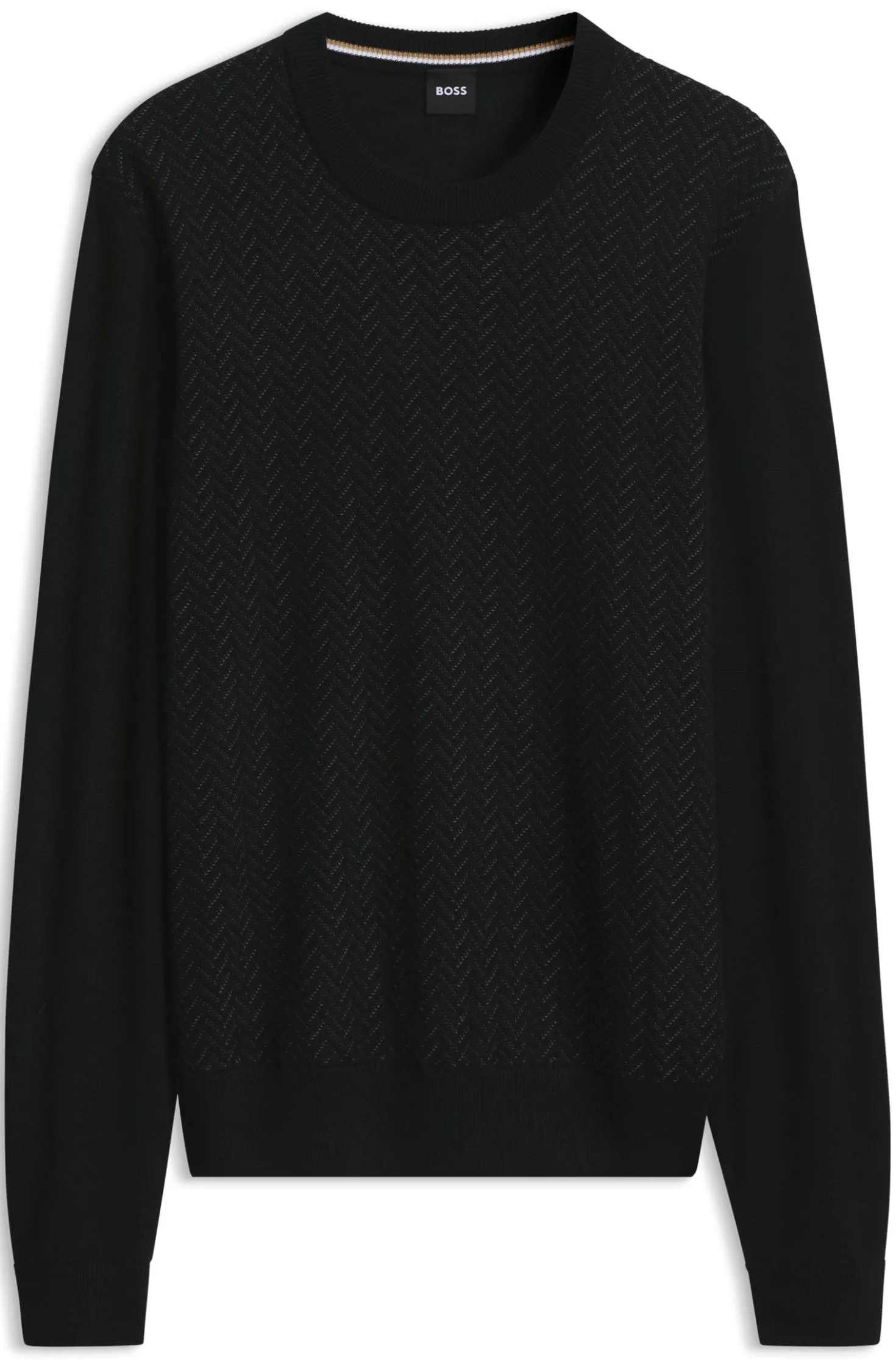 Pullover aus Woll-Mix mit strukturierter Vorderseite