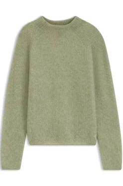 Pullover mit Stehkragen aus Alpaka-Mix