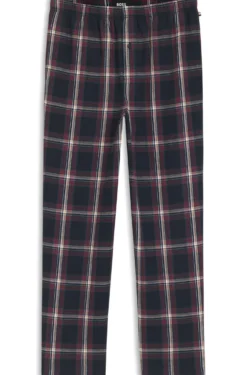 Pyjama-Hose aus Baumwoll-Mix mit tonalem Karo-Muster