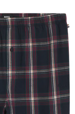 Pyjama-Hose aus Baumwoll-Mix mit tonalem Karo-Muster