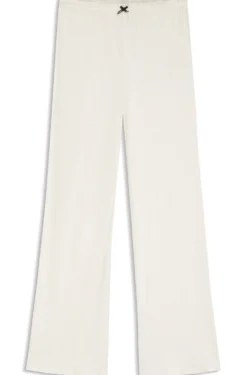 Pyjama-Hose aus Pointelle mit Rüschen