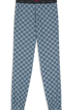 Pyjama-Hose aus Stretch-Baumwolle mit Stack-Logo-Print