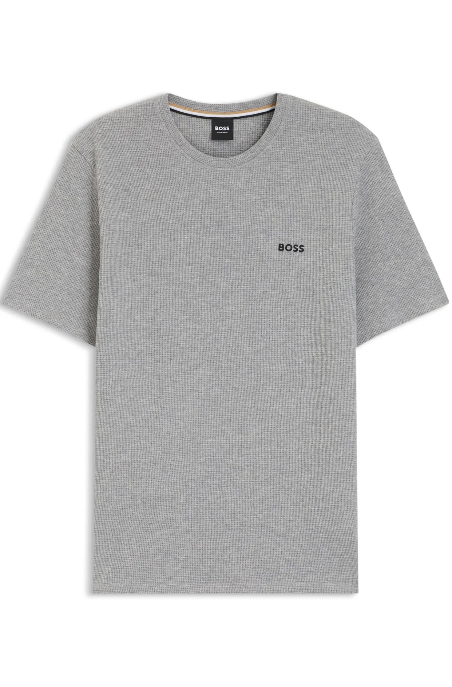 Pyjama-Shirt aus Baumwoll-Mix mit Logo-Stickerei