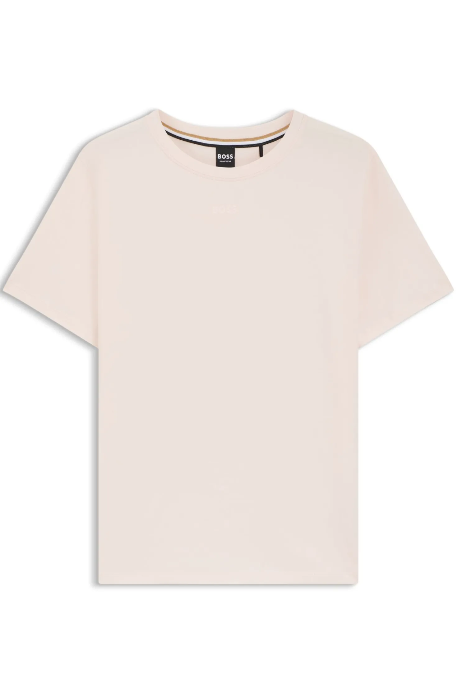 Pyjama-Shirt aus Stretch-Baumwolle mit Logo-Print