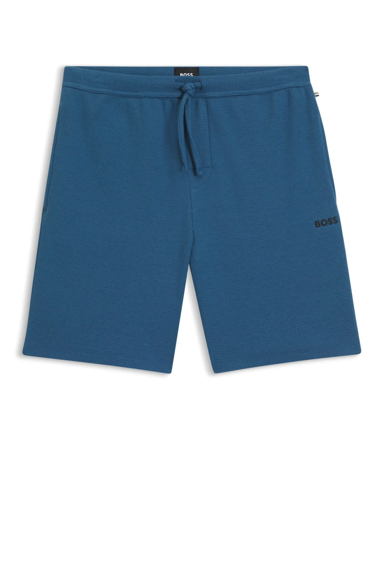 Pyjama-Shorts aus Baumwoll-Mix mit Logo-Stickerei
