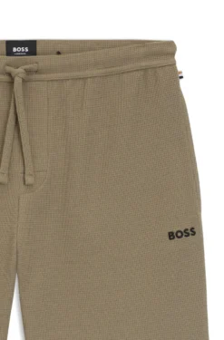 Pyjama-Shorts aus Baumwoll-Mix mit Logo-Stickerei