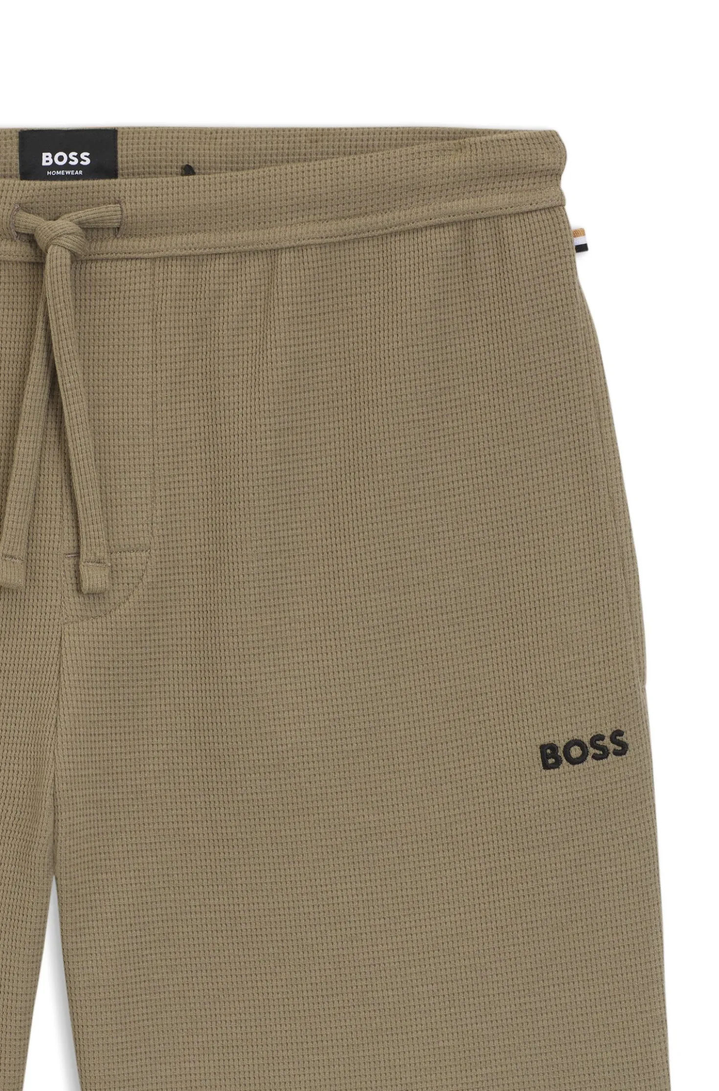 Pyjama-Shorts aus Baumwoll-Mix mit Logo-Stickerei