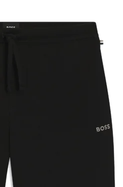 Pyjama-Shorts aus Baumwoll-Mix mit Logo-Stickerei