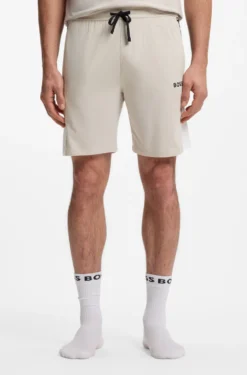 Pyjama-Shorts aus Baumwoll-Mix mit Colorblocking