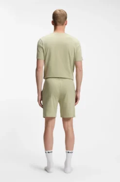 Pyjama-Shorts aus elastischer Baumwolle mit Signature-Streifen-Details
