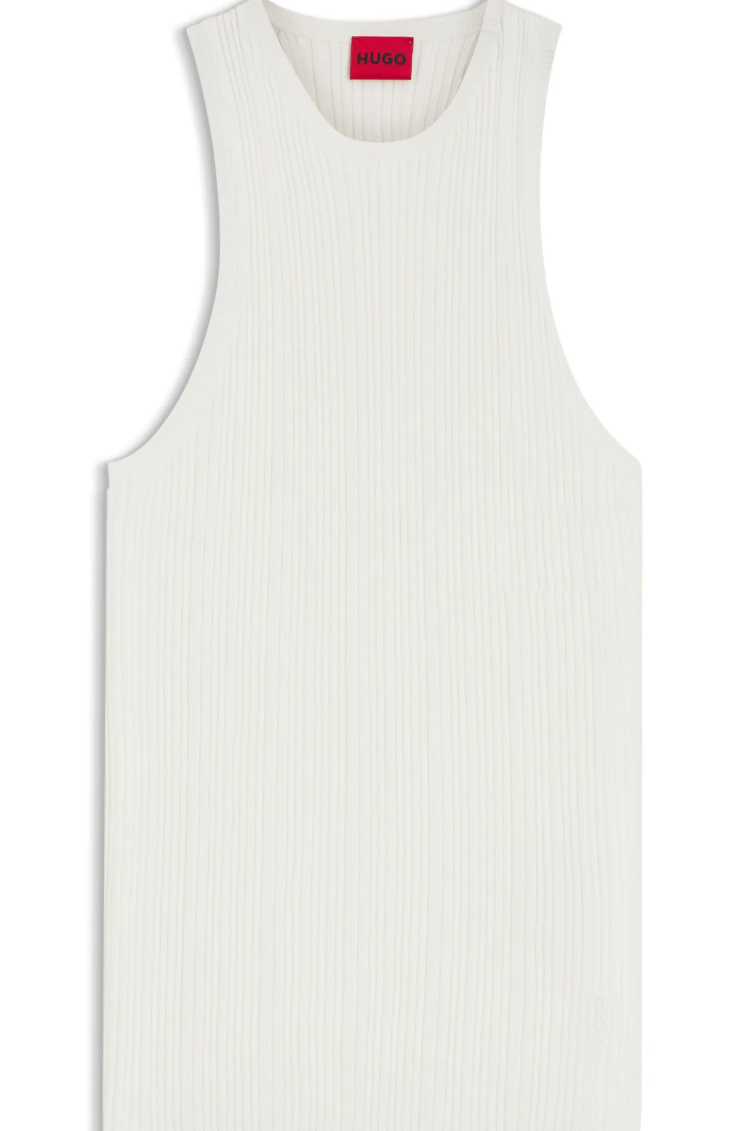 Racerback-Top aus geripptem Krepp