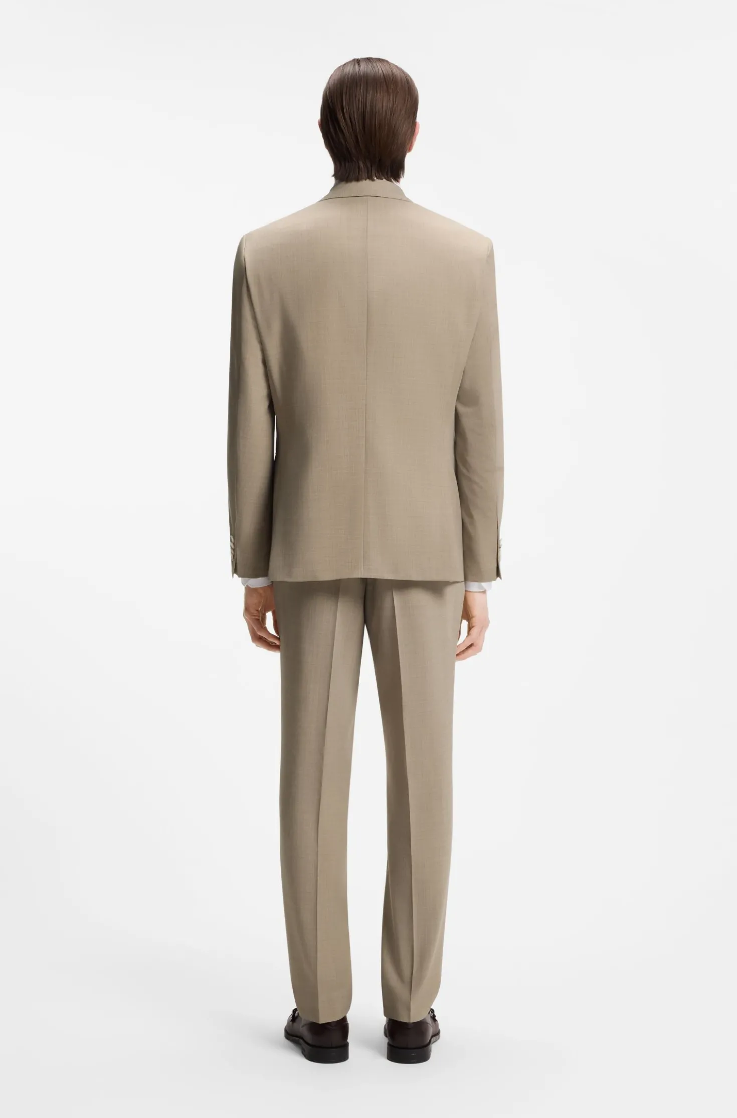 Regular-Fit Anzug aus pflegeleichtem Gewebe