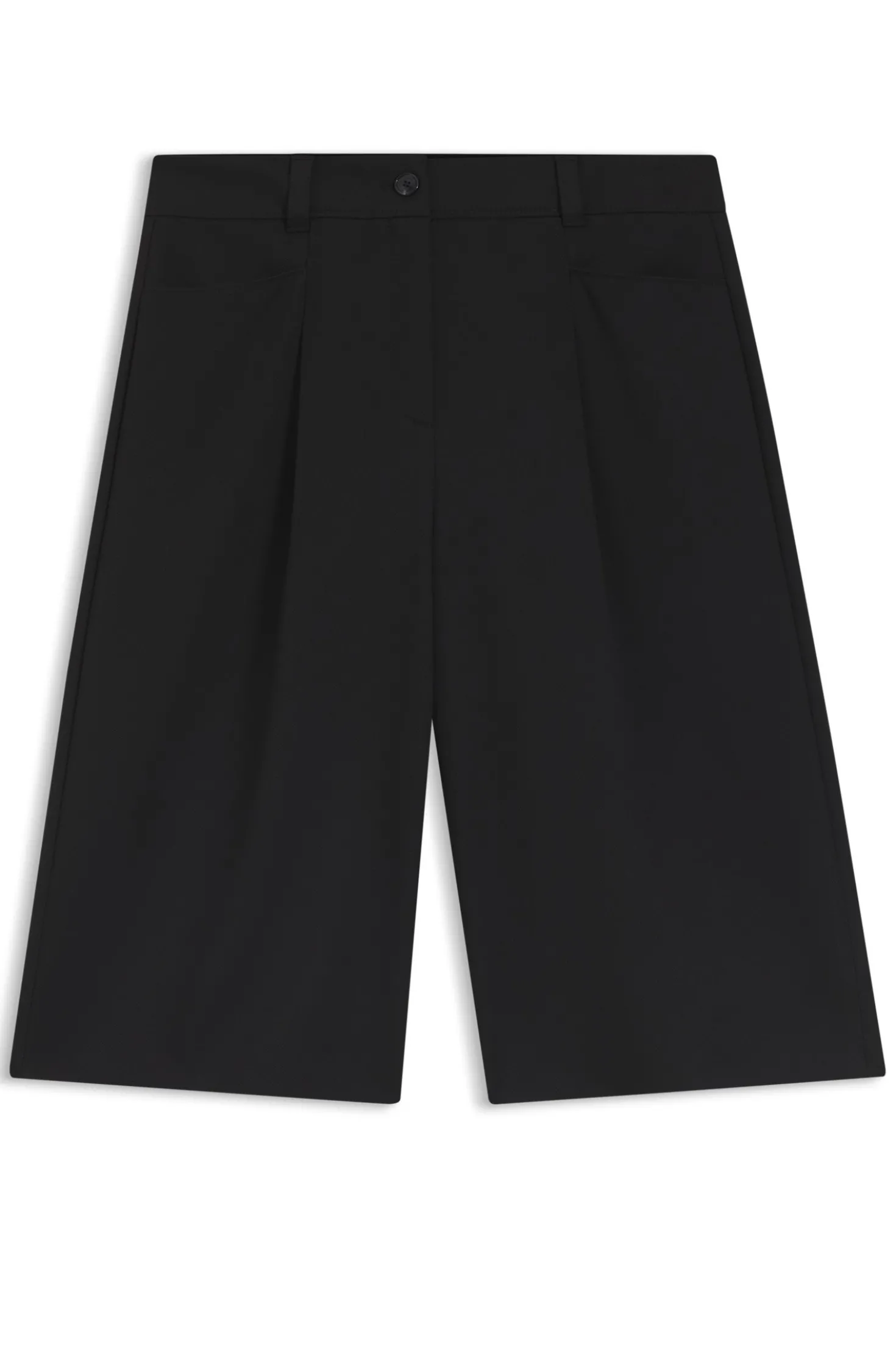 Regular-Fit Bermuda-Hose mit ausgestelltem Bein