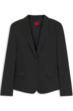 Regular-Fit Blazer aus elastischem Gewebe