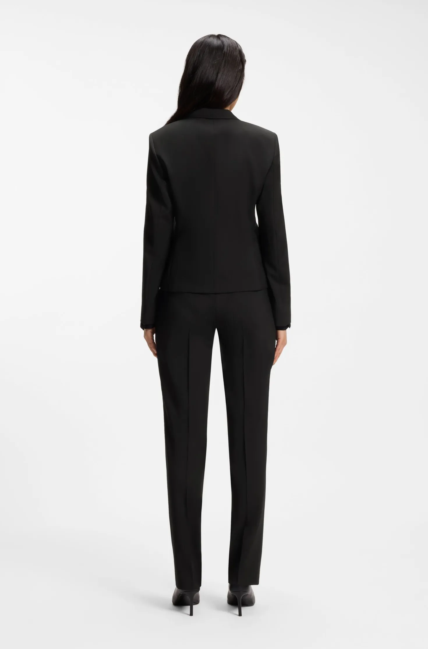 Regular-Fit Blazer aus in Italien gefertigter Schurwolle