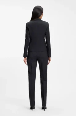 Regular-Fit Blazer aus in Italien gefertigter Schurwolle
