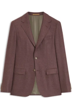 Regular-Fit Blazer aus Schurwolle mit Seidenanteil