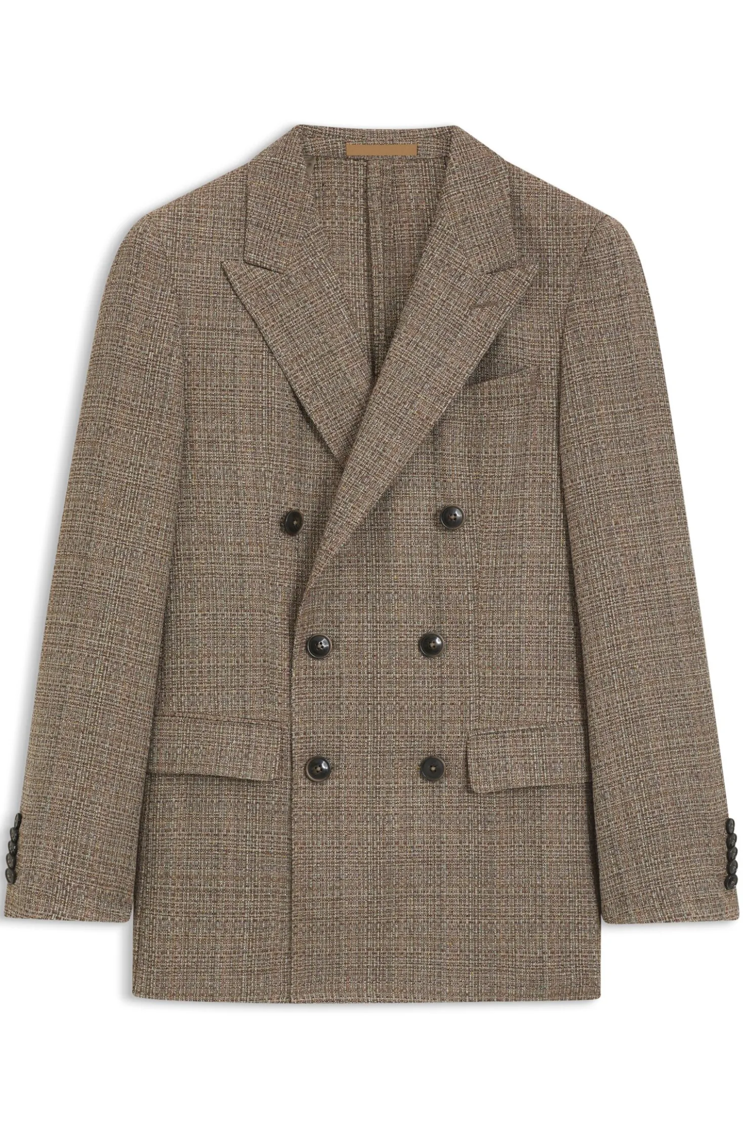 Regular-Fit Blazer aus Seide und Schurwolle