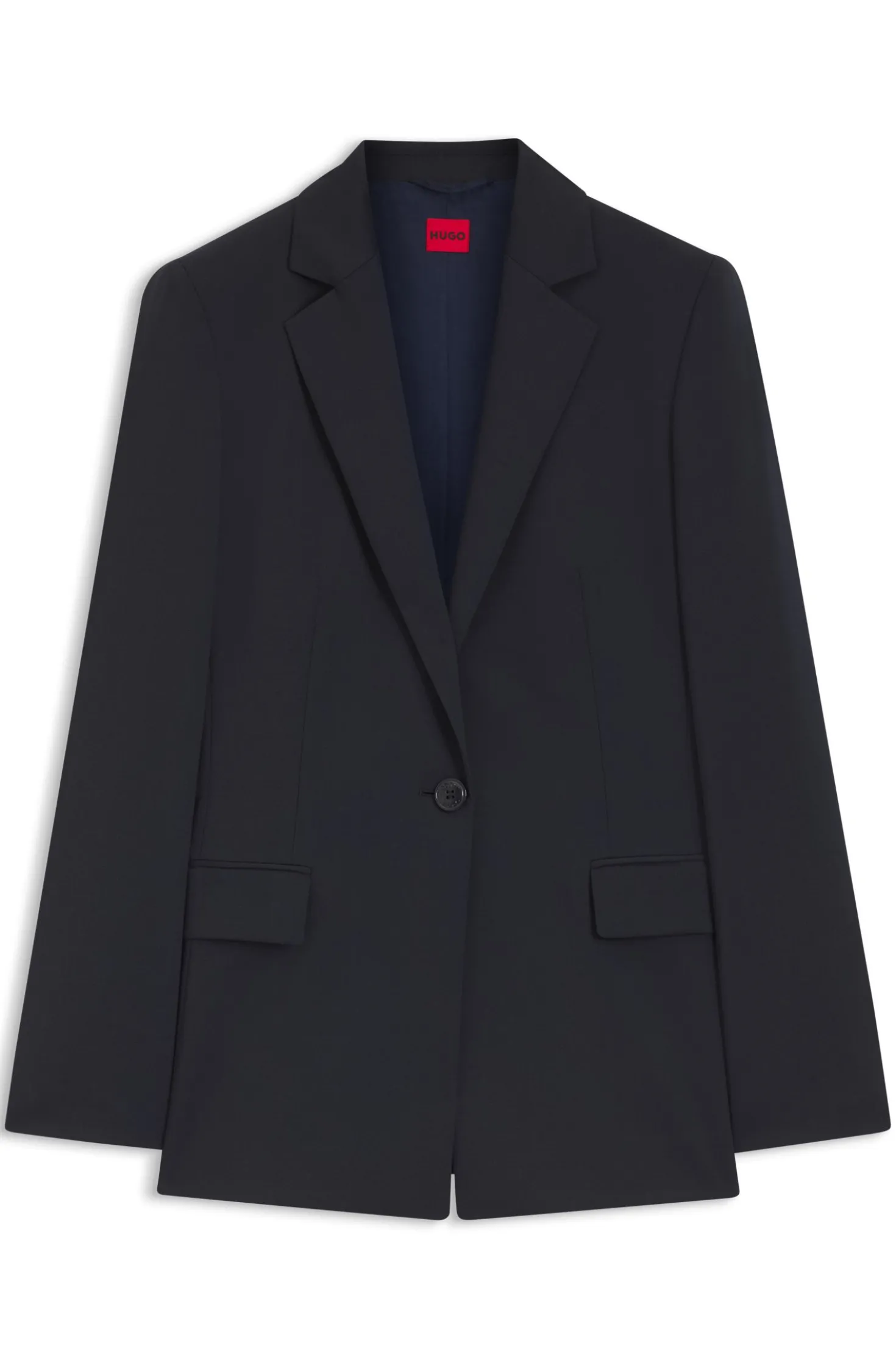 Regular-Fit Blazer mit fallendem Revers