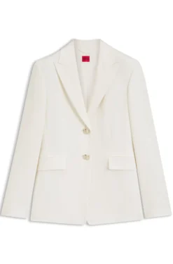 Regular-Fit Blazer mit Knöpfen in Goldoptik
