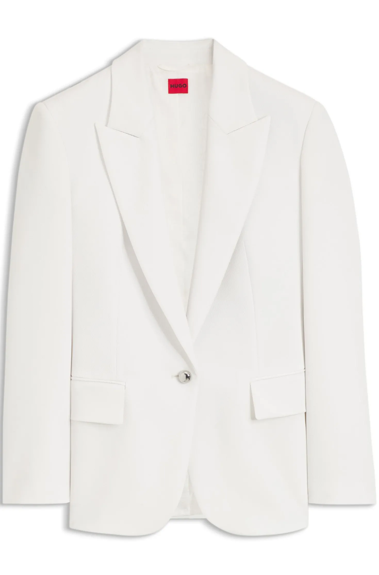 Regular-Fit Blazer mit Metallknopf