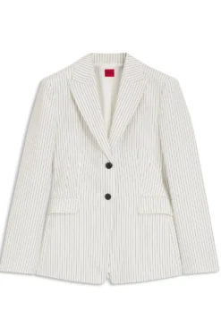 Regular-Fit Blazer mit Nadelstreifen