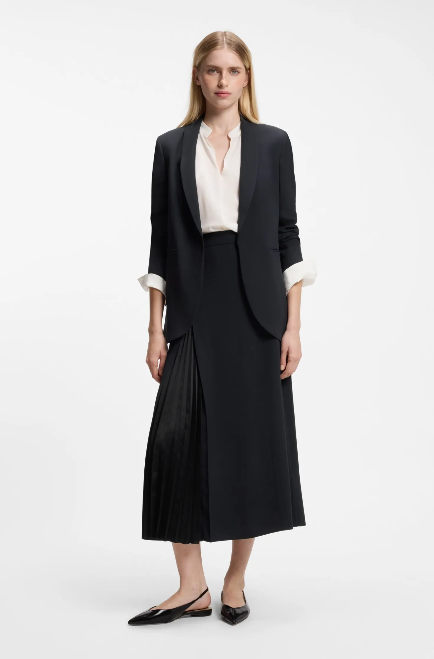 Regular-Fit Blazer ohne Verschluss