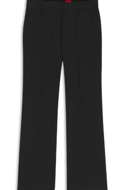 Regular-Fit Bootcut-Hose aus Stretch-Gewebe