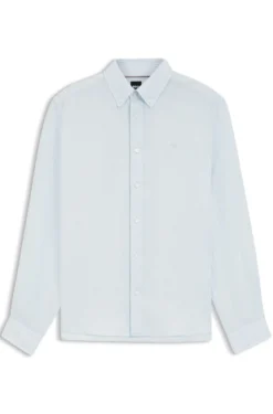 Regular-Fit Button-Down-Hemd aus Leinen