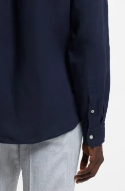 Regular-Fit Button-Down-Hemd aus Leinen