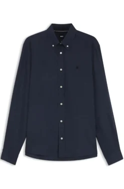 Regular-Fit Button-Down-Hemd aus Leinen
