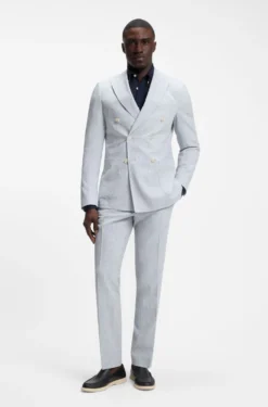 Regular-Fit Button-Down-Hemd aus Leinen