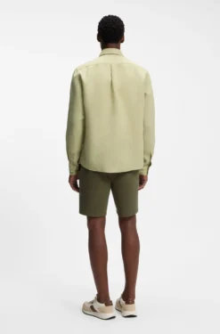 Regular-Fit Button-Down-Hemd aus Leinen