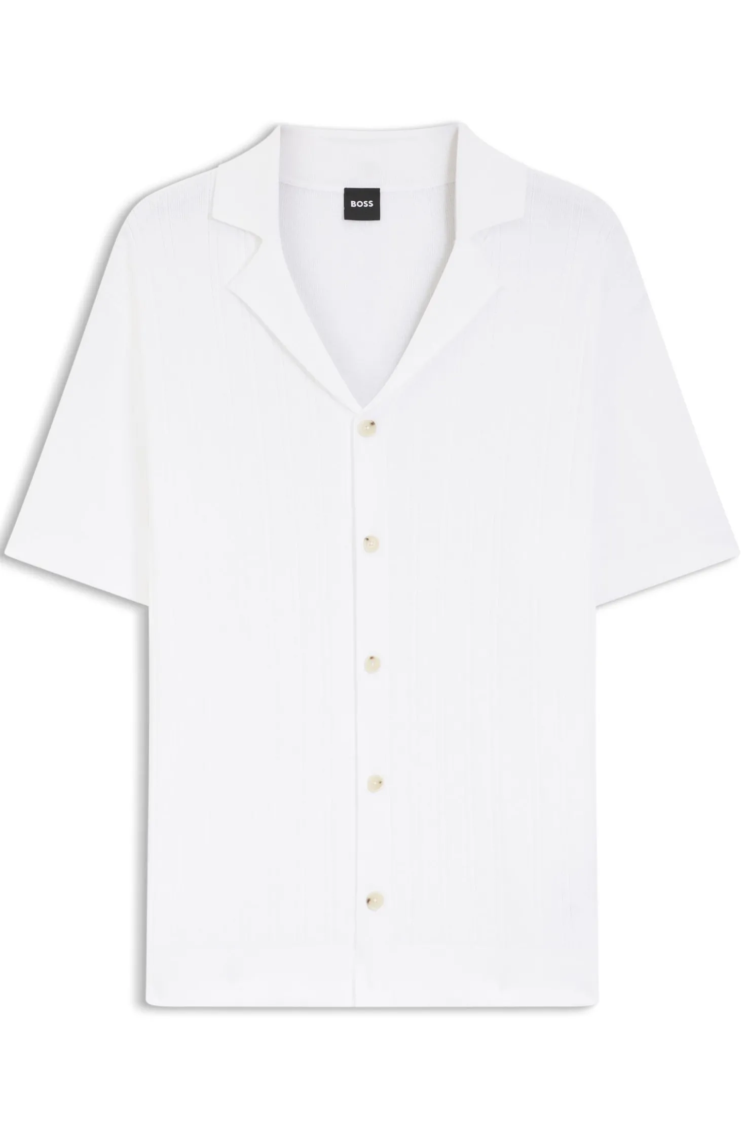 Regular-Fit Cardigan aus Baumwolle mit Streifen-Dessin