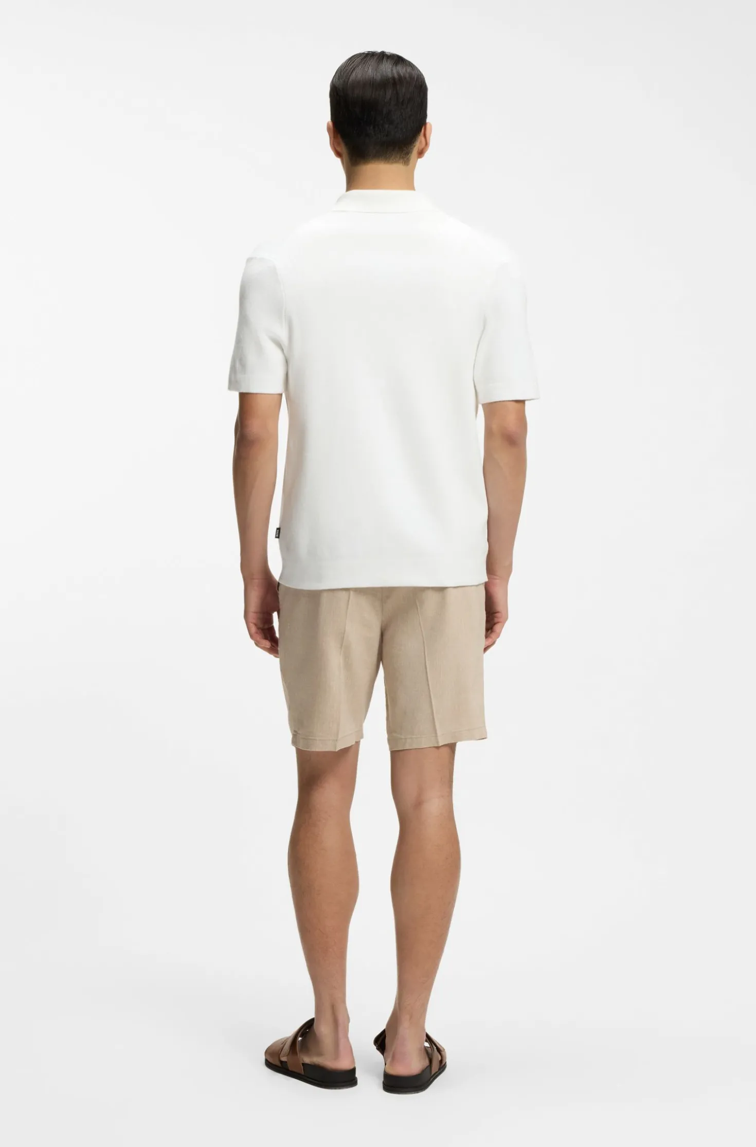 Regular-Fit Cardigan aus Baumwolle mit Streifen-Dessin
