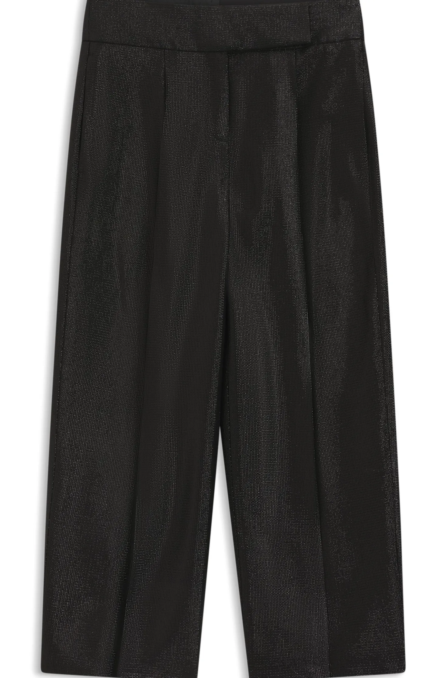 Regular-Fit Cropped-Hose mit weitem Beinverlauf