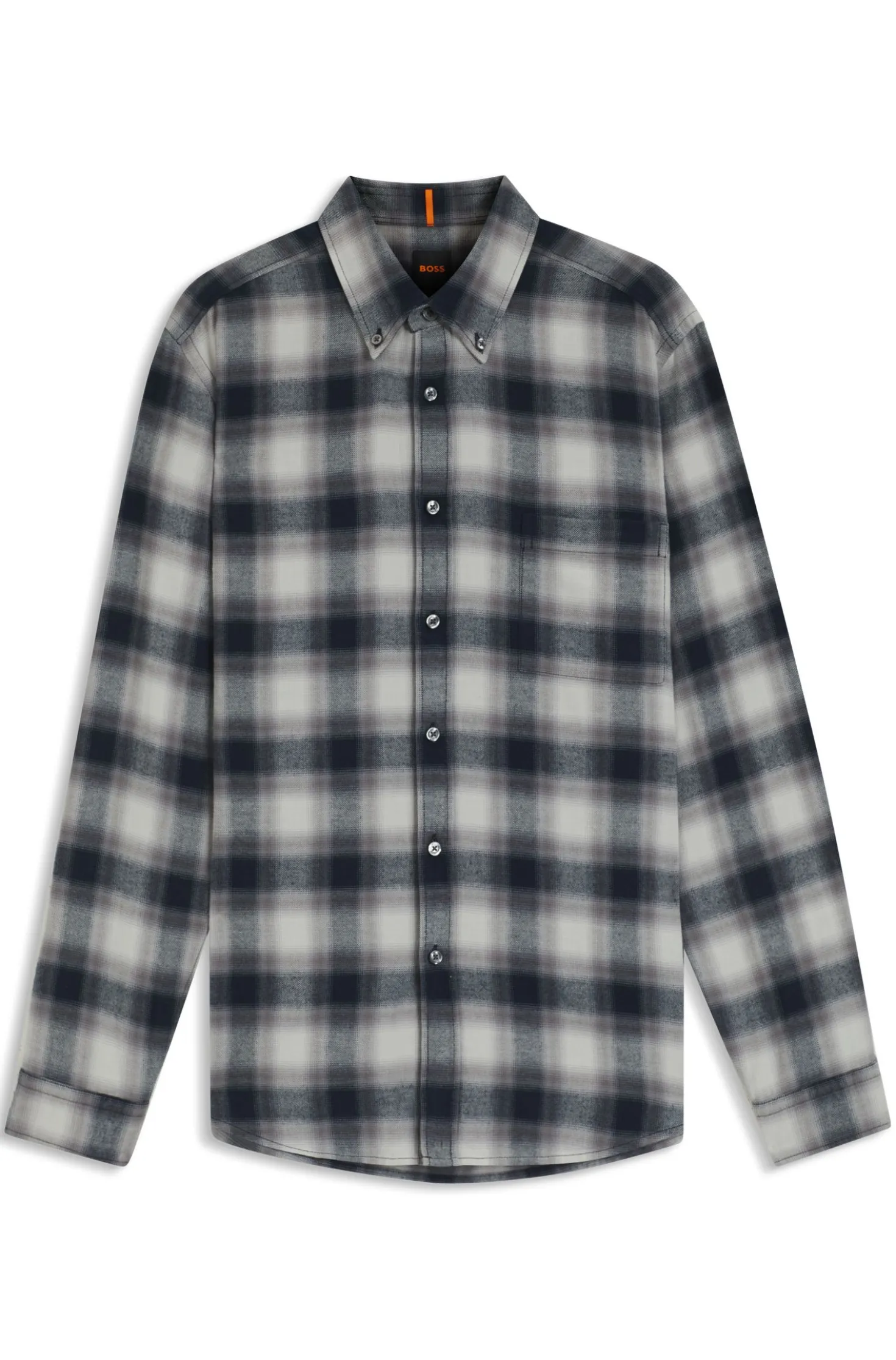 Regular-Fit Hemd aus Baumwoll-Flanell
